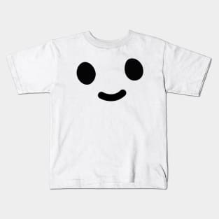 Smiley Doodle Friend - Black Kids T-Shirt